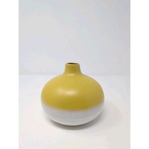 2014 Target Brands Vase Short Contemporary Modern Yellow Boho